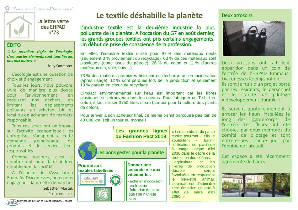 Textile et écologie