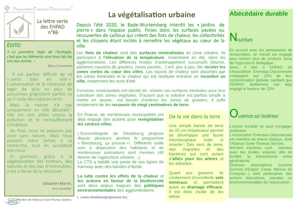 végétalisation urbaine