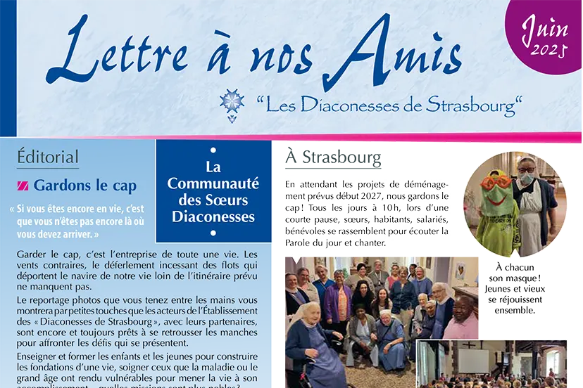 Lettre aux amis juin 2025