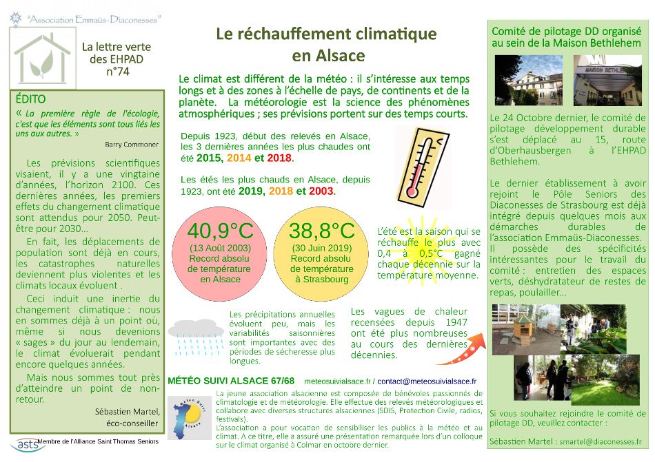 Réchauffement climatique Alsace