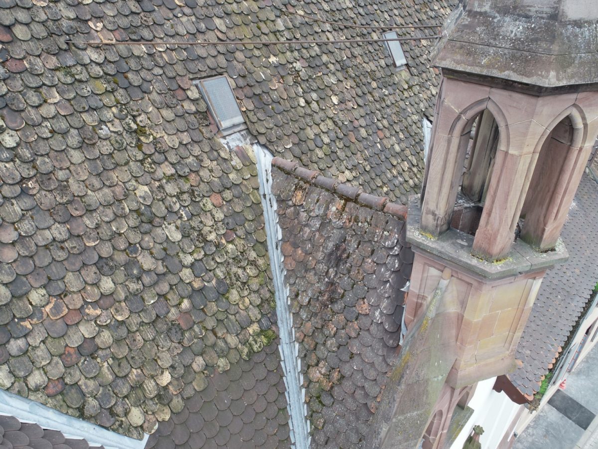 Rénovation du toit de la chapelle des Diaconesses